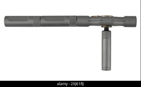 ratchet for bits on white background in insulation. Stock Photo