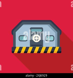 Safe and secure bunker providing safety and protection Stock Vector