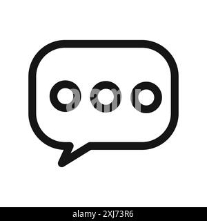 Comment icon vector line logo mark or symbol set collection outline style Stock Vector