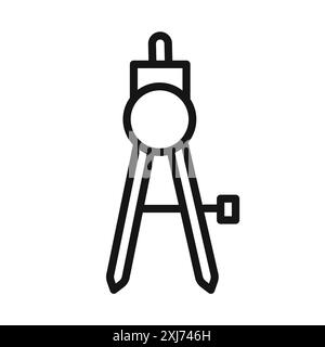 geomatric compass icon vector line logo mark or symbol set collection outline style Stock Vector