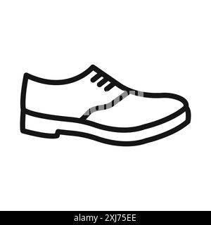 Men Shoes Icon vector line logo mark or symbol set collection outline style Stock Vector