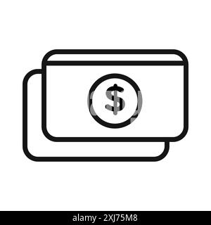 Payment method icon vector line logo mark or symbol set collection outline style Stock Vector