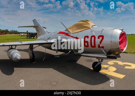 MiG-15 at CIAV Air Show 2024 in Varazdin, Croatia Stock Photo