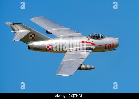 MiG-15 at CIAV Air Show 2024 in Varazdin, Croatia Stock Photo