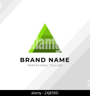 Abstract Triangle logo design concept Stock Vector