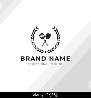 chef kitchen logo design concept Stock Vector
