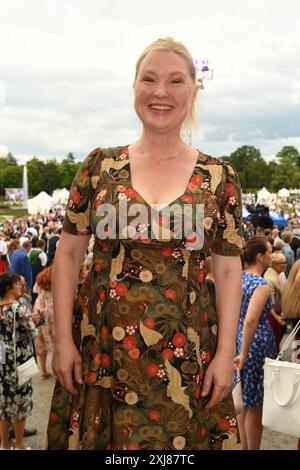 Sybille Waury / Sommerempfang des Bayerischen Landtags 2024 / Schloss Schleißheim / München / 16. Juli 2024 *** Sybille Waury Summer Reception of the Bavarian State Parliament 2024 Schloss Schleißheim Munich July 16, 2024 Stock Photo