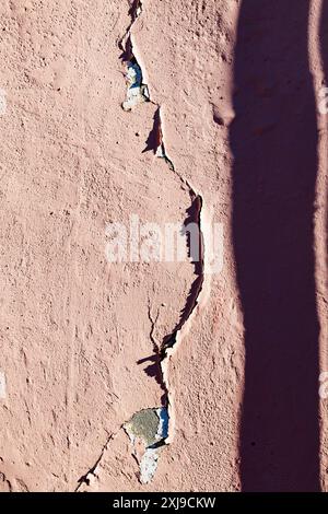 brown wall peeling in Alhambra Stock Photo