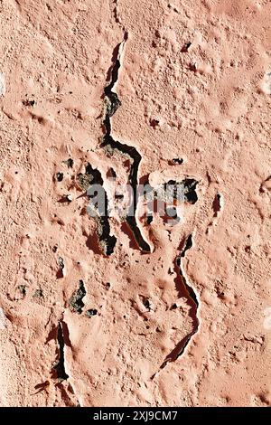 brown wall peeling in Alhambra Stock Photo