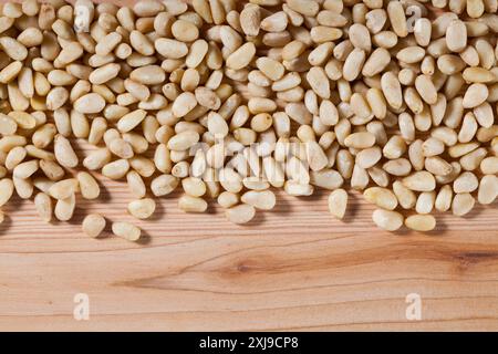 Close up of pine nuts Stock Photo
