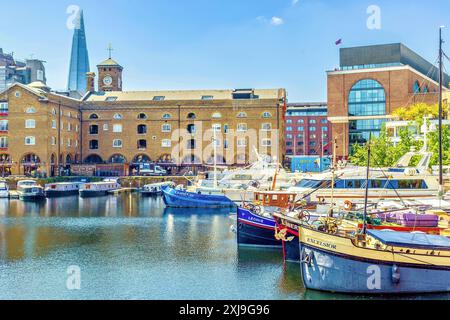 St. Katherine Dock, part of the Port of London until 1968, now residential and leisure area, Tower Hamlets, Central London, England, United Kingdom, E Stock Photo