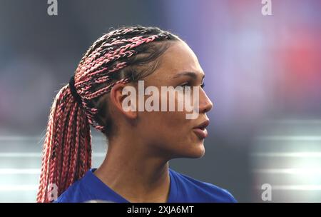 Washington, DC, USA. 16th July, 2024. Trinity Rodman pictured during an exhibition match between the United States Women's National Team and Costa Rica at Audi Field in Washington, DC on July 16, 2024. Credit: Mpi34/Media Punch/Alamy Live News Stock Photo