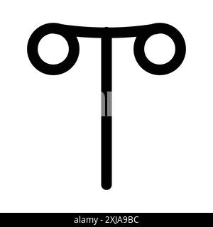 Wind up key icon set in thin line outline style and linear vector sign Stock Vector