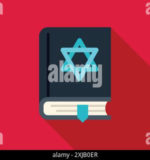 Open book is laying on a surface with a bookmark Stock Vector Image ...
