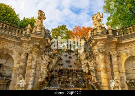 The Zwinger, a palatial complex with gardens. Dresden, Germany. Stock Photo