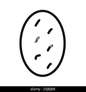 shaobing icon linear vector graphics sign or symbol set for web app ui Stock Vector