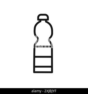 Bottle icon linear vector graphics sign or symbol set for web app ui ...