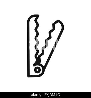 Metal trap icon linear vector graphics sign or symbol set for web app ...