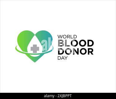 love blood donor health service and medical logo Stock Vector