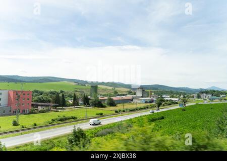 Cars driving on the highway Stock Photo