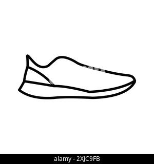 Men Shoes Icon Flat set in black and white color outline vector Stock Vector