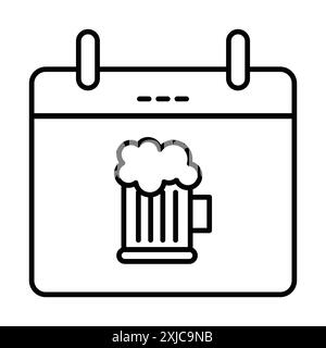 oktoberfest icon Flat set in black and white color outline vector Stock Vector