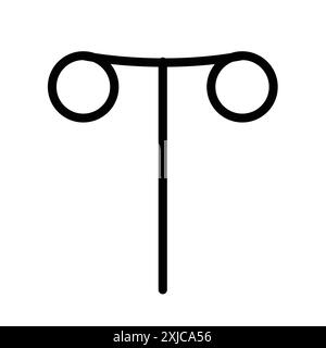 Wind up key icon Flat set in black and white color outline vector Stock Vector
