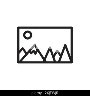 Picture icon design by Ayaan simple flat vector symbol outline collection set logo Stock Vector