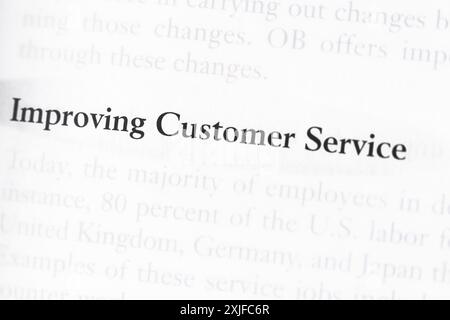 Improving Customer Service in Business Law Stock Photo