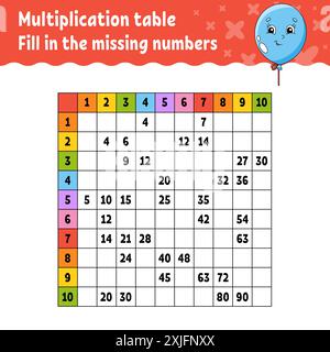 Vector Birthday party handwriting practice worksheet. Holiday printable ...