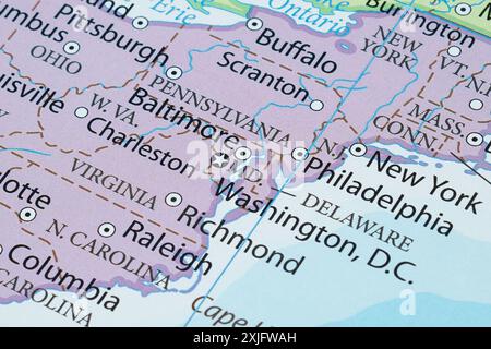 Macro photography of Maryland state of United States of america ...