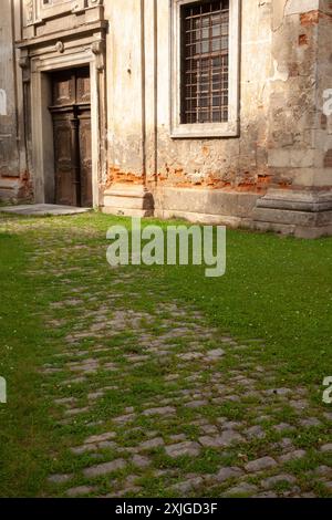 Minorite monastery in the historic center of the old town of Cesky Krumlov in Czechia in Europe Stock Photo