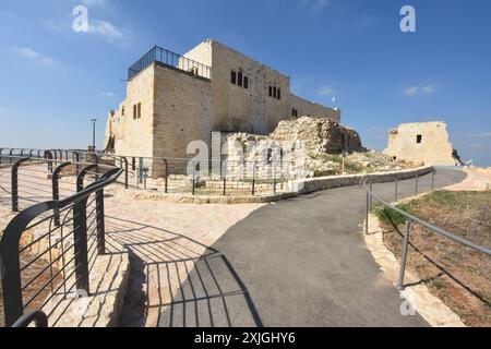 The fortress of Migdal Tzedek National Park near Rosh HaAyin, Israel. Stock Photo