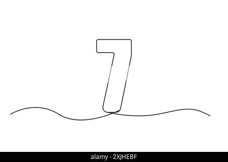 Single line minimalist drawing of number 50 Stock Vector Image & Art ...