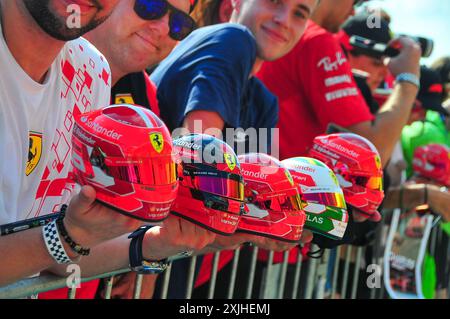 Mogyorod, Hungary. 18th July, 2024. track atmosphere during the preparation day, July 18, of Formula 1 Hungarian Grand Prix 2024, scheduled to take place at Hungaroring track in Mogyorod, Budapest, Hungary, july 19 to july 21, 2024 (Photo by Alessio De Marco/Sipa USA) Credit: Sipa USA/Alamy Live News Stock Photo