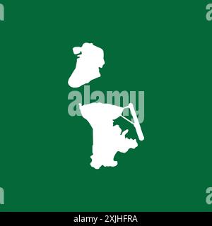 Macau map icon vector symbol design Stock Vector
