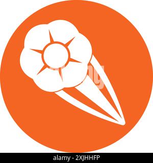Hairpin icon vector illustration isolated sign symbol Stock Vector