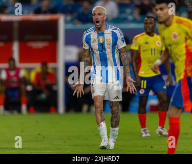 Miami, USA, 14th July, Conmebol Copa America Final 2024, Argentina v Colombia, Hard Rock Stadium, Miami, Florida, USA Photo Credit: Chris Arjoon Stock Photo