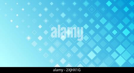 Geometric minimal background with abstract squares halftone. Vector blue design Stock Vector