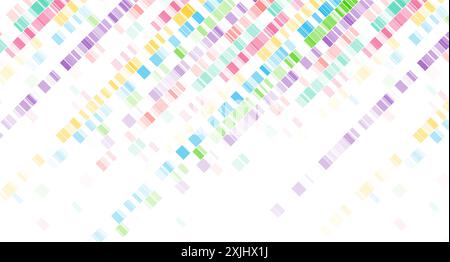Colorful squares abstract minimal geometric background. Concept vector design Stock Vector