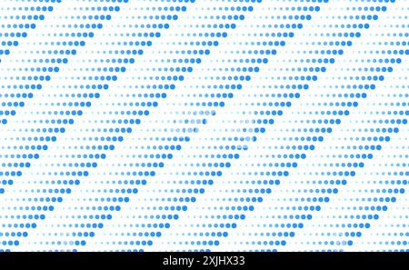 Abstract blue dotted lines geometric tech background. Vector design Stock Vector