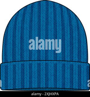 Knit cap ( beanie )  template vector illustration Stock Vector
