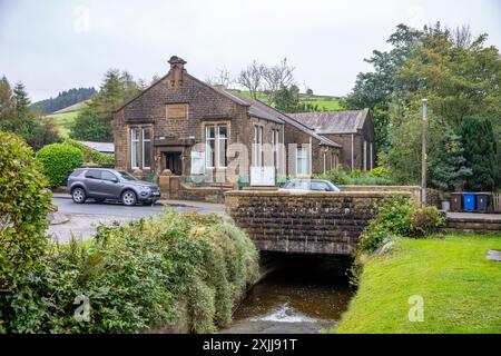 Barley village in the Forest of Borland Lancashire, Primitive methodist church building on Pendle view, England,UK,2023 Stock Photo