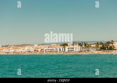 Sunny day on the beach in Spain Stock Photo