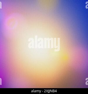 Blurred gradient abstract background with warm and cool tones and a grainy texture Stock Photo