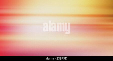 Grainy texture with horizontal lines creating a blur effect in orange and yellow, ideal for backgrounds Stock Photo