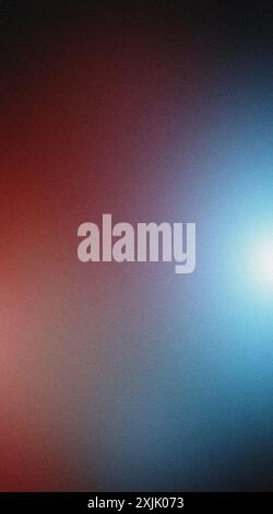 Image with a textured background showcasing a color gradient from blue to red Stock Photo