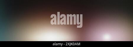 Grainy texture gradient background featuring three light spots Stock Photo