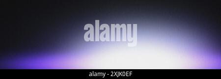 Purple light beam crossing a grainy black background, creating a gradient effect Stock Photo
