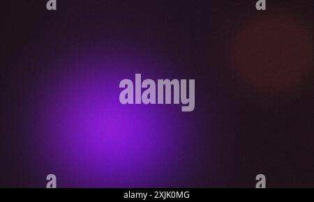 Abstract background with purple and black grainy texture and light leak Stock Photo